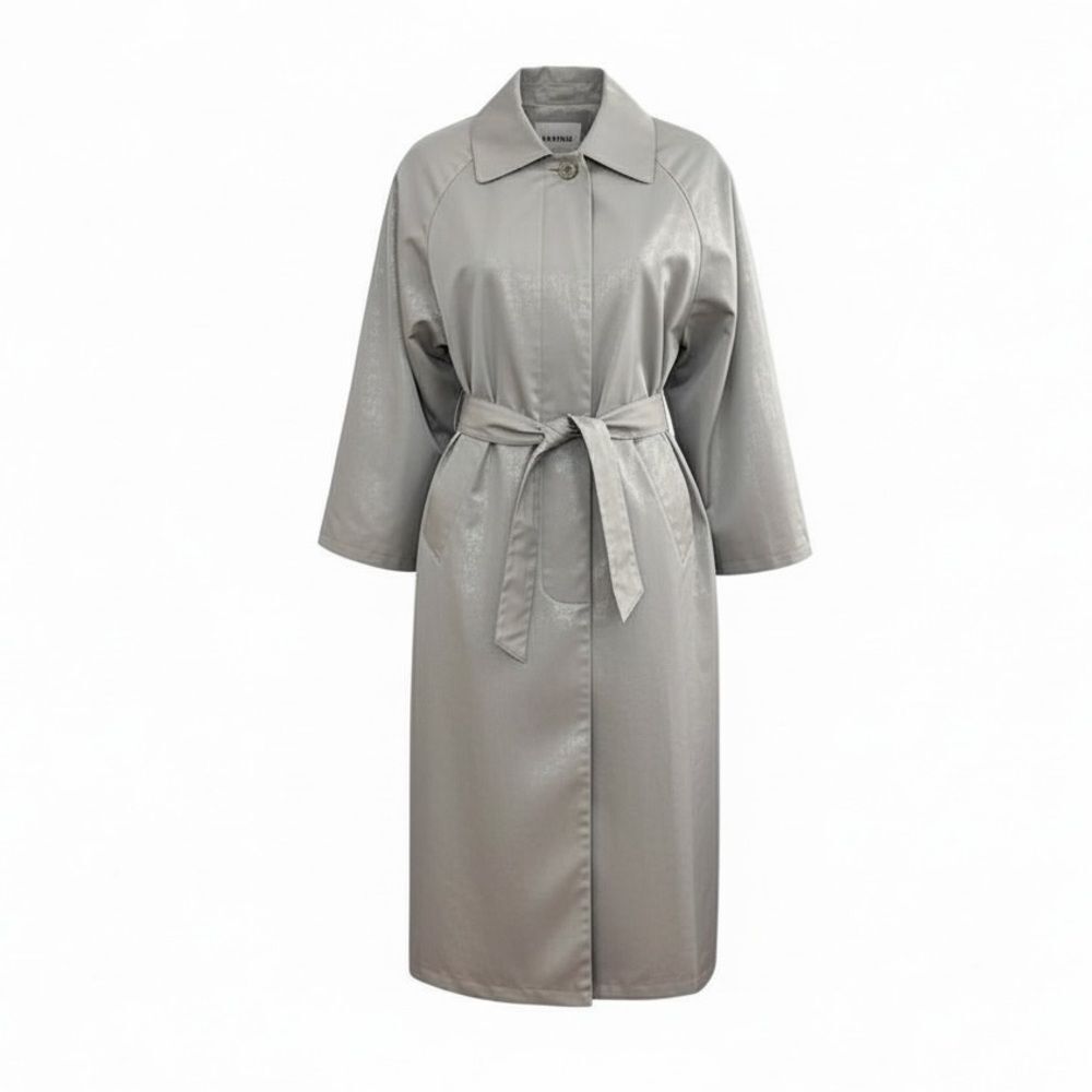 British Mist Champagne Colored Trench Coat